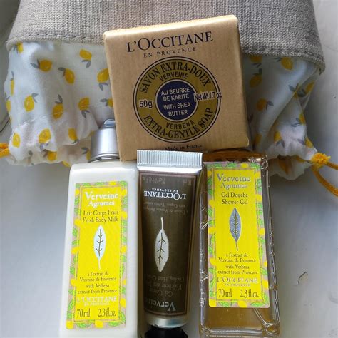 l'occitane lemon verbena gift set.